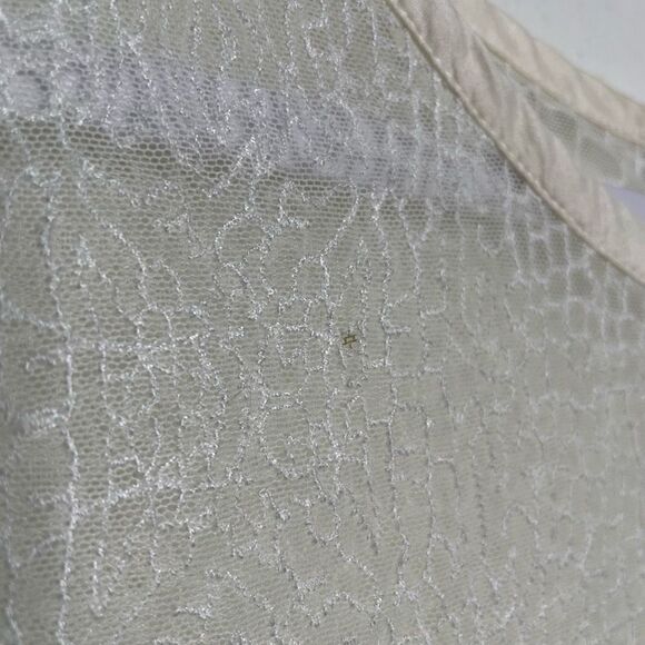 The Kooples Women’s Off White 100% Silk Scallop Blouse Size S - Picture 7 of 10